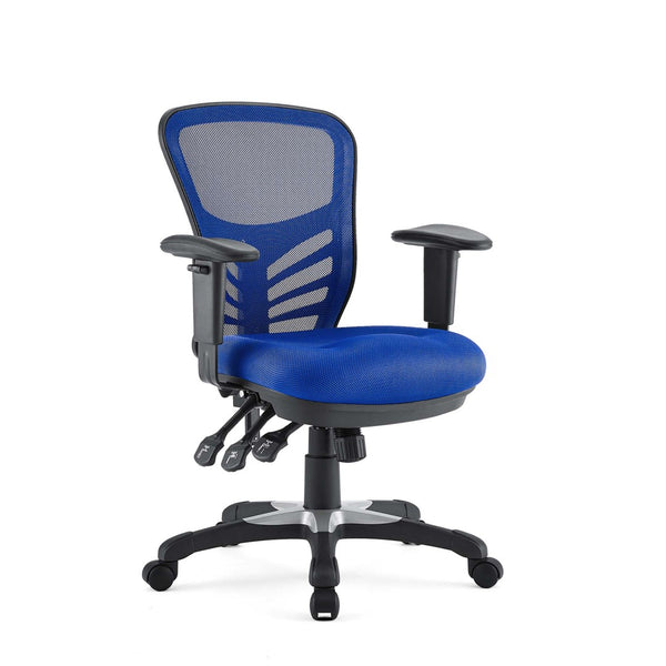 Modway Furniture Articulate Mesh Office Chair – Ergonomic Design for Ultimate Comfort, Adjustable Features & Mobility Blue EEI-757-BLU