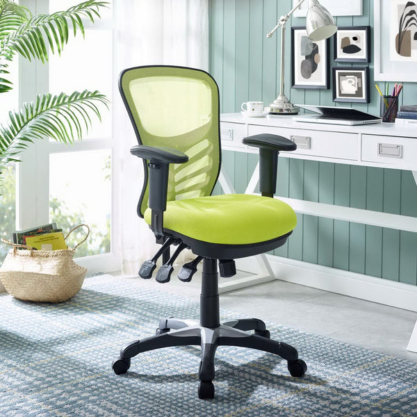 Modway Furniture Articulate Mesh Office Chair – Ergonomic Design for Ultimate Comfort, Adjustable Features & Mobility Green EEI-757-GRN