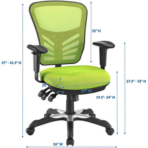 Modway Furniture Articulate Mesh Office Chair – Ergonomic Design for Ultimate Comfort, Adjustable Features & Mobility Green EEI-757-GRN
