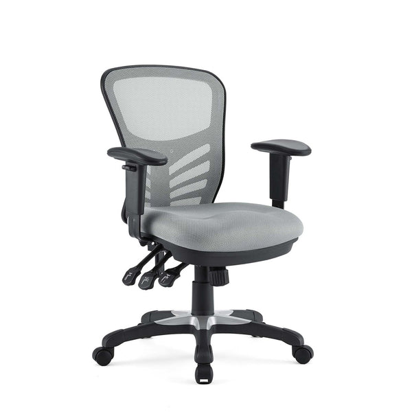 Modway Furniture Articulate Mesh Office Chair – Ergonomic Design for Ultimate Comfort, Adjustable Features & Mobility Gray EEI-757-GRY