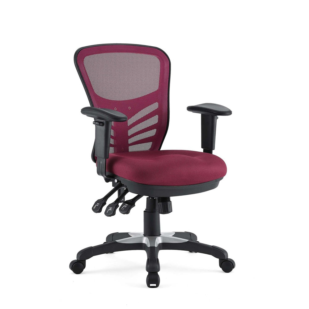 Modway Furniture Articulate Mesh Office Chair – Ergonomic Design for Ultimate Comfort, Adjustable Features & Mobility Red EEI-757-RED