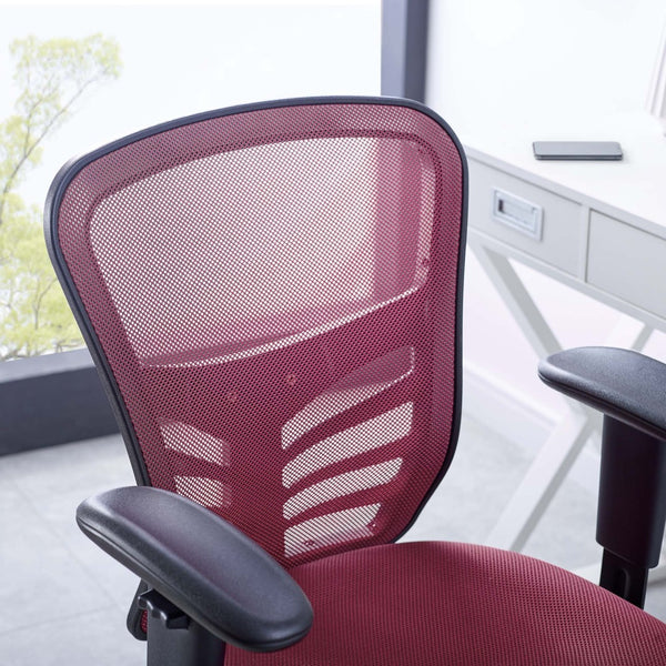 Modway Furniture Articulate Mesh Office Chair – Ergonomic Design for Ultimate Comfort, Adjustable Features & Mobility Red EEI-757-RED