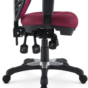 Modway Furniture Articulate Mesh Office Chair – Ergonomic Design for Ultimate Comfort, Adjustable Features & Mobility Red EEI-757-RED