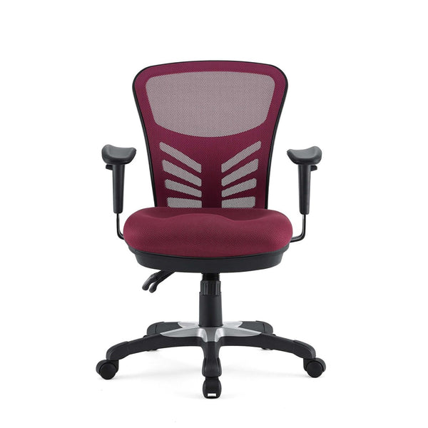 Modway Furniture Articulate Mesh Office Chair – Ergonomic Design for Ultimate Comfort, Adjustable Features & Mobility Red EEI-757-RED
