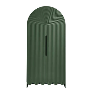 Modway Furniture Dahlia 78 Inch Fluted Arched Storage Cabinet - Elegant Design with Ample Space for Any Room Hunter Green EEI-7570-HGR