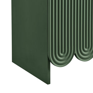 Modway Furniture Dahlia 78 Inch Fluted Arched Storage Cabinet - Elegant Design with Ample Space for Any Room Hunter Green EEI-7570-HGR