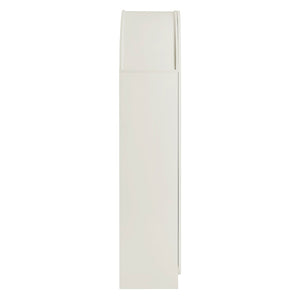 Modway Furniture Dahlia 78 Inch Fluted Arched Storage Cabinet - Elegant Design with Ample Space for Any Room White EEI-7570-WHI