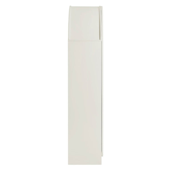 Modway Furniture Dahlia 78 Inch Fluted Arched Storage Cabinet - Elegant Design with Ample Space for Any Room White EEI-7570-WHI
