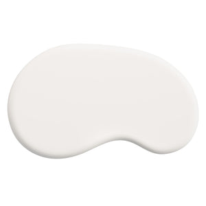 Modway Furniture Elowen Concrete Kidney Shaped Outdoor Patio Coffee Table with Pedestal Base EEI-7571-WHI