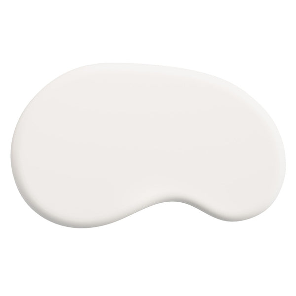 Modway Furniture Elowen Concrete Kidney Shaped Outdoor Patio Coffee Table with Pedestal Base EEI-7571-WHI
