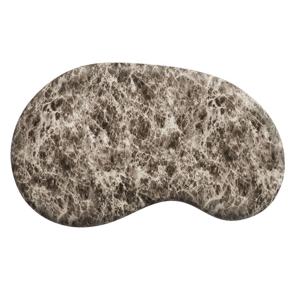 Modway Furniture Elowen Kidney Shaped Concrete Patio Coffee Table with Faux Marble Pedestal Base EEI-7573-EMP