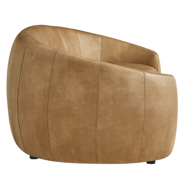 Modway Furniture Contessa Curved Vegan Leather Three Seat Sofa with Sculptural Low Profile Design EEI-7582-TST