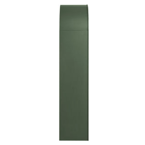Modway Furniture Caleb Arched Four Tier Open Bookcase Wood Grain Shelving for Living Room Display Hunter Green EEI-7584-GRN-OAK