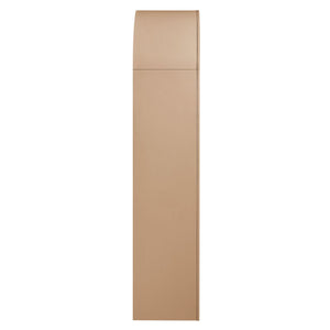 Modway Furniture Caleb Arched Four Tier Open Bookcase Wood Grain Shelving for Living Room Display Tan EEI-7584-TAN-OAK