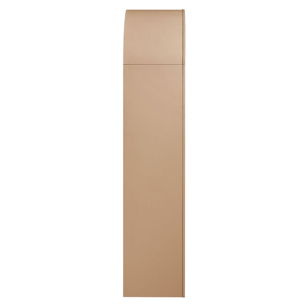 Modway Furniture Caleb Arched Four Tier Open Bookcase Wood Grain Shelving for Living Room Display Tan EEI-7584-TAN-OAK