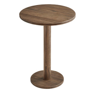 Modway Furniture Neo Acacia Wood 5 Piece Outdoor Bar Set with Round Pedestal Table and Four Stools Cocoa Brown EEI-7588-COA