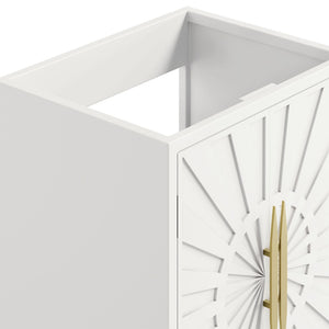 Modway Furniture Awaken 24 Inch Bathroom Vanity Cabinet with Gold Hardware and Solid Wood Build EEI-7591-WHI