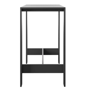 Modway Furniture Tahoe Outdoor Aluminum Slatted Bar Table Seats Six with Powder Coated Weather Resist EEI-7593-GRY