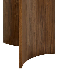 Modway Furniture Sloane Round Walnut Veneer Dining Table with Starburst Marquetry Tripod Base Seats Six EEI-7603-WAL