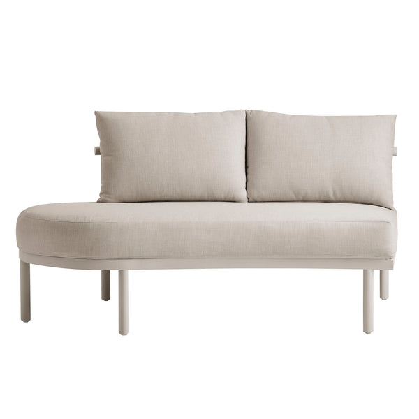 Modway Furniture Porta Modway Outdoor Aluminum Modular Lounge with Woven Rope and Plush Cushions Khaki Stone EEI-7607-KHA-STO