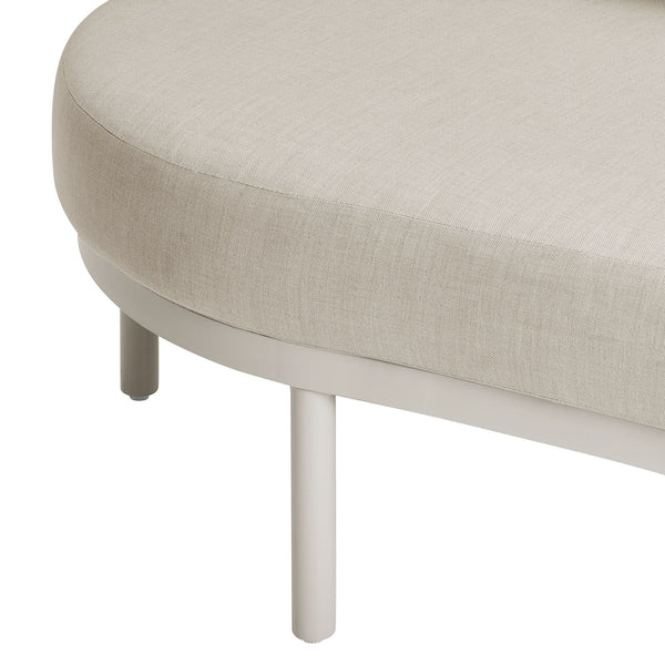 Modway Furniture Porta Modway Outdoor Aluminum Modular Lounge with Woven Rope and Plush Cushions Khaki Stone EEI-7607-KHA-STO