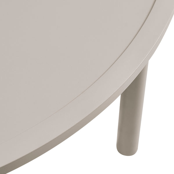 Modway Furniture Porta Nesting Round Aluminum Patio Coffee Tables Powder Coated Modern Outdoor Set Brown EEI-7610-KHA