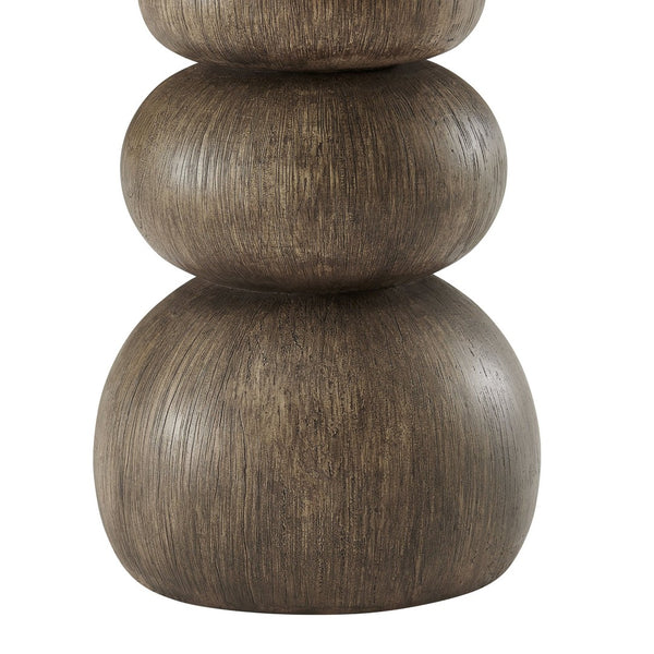 Modway Furniture Pietra Outdoor Round Side Table Faux Marble Pedestal Base Sculptural Accent EEI-7625-EMP
