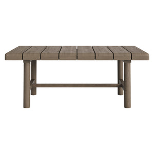 Modway Furniture Eleni Modway Solid Teak Outdoor Sofa Set with Armchairs Loveseat and Coffee Table Brown EEI-7661-WGR-PEB