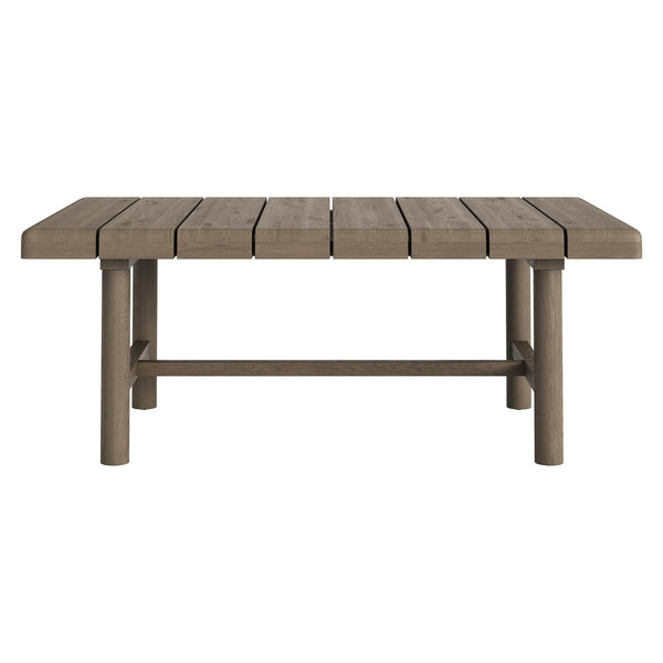 Modway Furniture Eleni Modway Solid Teak Outdoor Sofa Set with Armchairs Loveseat and Coffee Table Brown EEI-7661-WGR-PEB