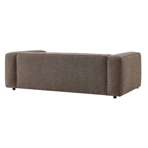 Modway Furniture Auren 88 Inch Bouclé Upholstered Sofa with Pocket Spring Seating for Living Rooms Brown EEI-7673-ETH