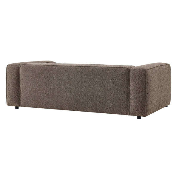 Modway Furniture Auren 88 Inch Bouclé Upholstered Sofa with Pocket Spring Seating for Living Rooms Brown EEI-7673-ETH