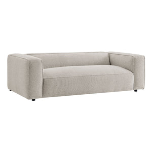 Modway Furniture Auren 88 Inch Bouclé Upholstered Sofa with Pocket Spring Seating for Living Rooms Gray EEI-7673-FOG