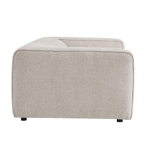 Modway Furniture Auren 88 Inch Bouclé Upholstered Sofa with Pocket Spring Seating for Living Rooms Gray EEI-7673-FOG