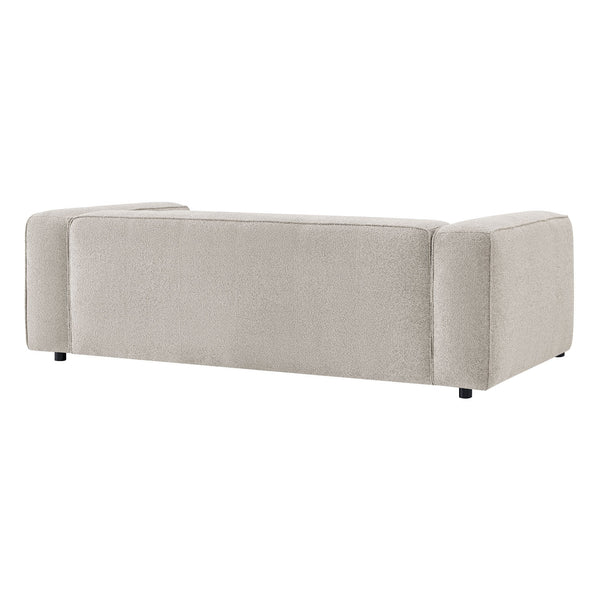 Modway Furniture Auren 88 Inch Bouclé Upholstered Sofa with Pocket Spring Seating for Living Rooms Gray EEI-7673-FOG