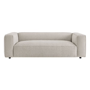 Modway Furniture Auren 88 Inch Bouclé Upholstered Sofa with Pocket Spring Seating for Living Rooms Gray EEI-7673-FOG