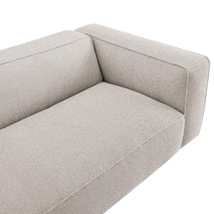 Modway Furniture Auren 88 Inch Bouclé Upholstered Sofa with Pocket Spring Seating for Living Rooms Gray EEI-7673-FOG