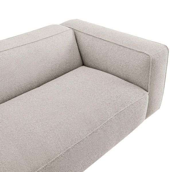 Modway Furniture Auren 88 Inch Bouclé Upholstered Sofa with Pocket Spring Seating for Living Rooms Gray EEI-7673-FOG