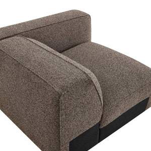 Modway Furniture Auren Modway Bouclé Modular Arm Chair Pocket Spring Comfort for Living Rooms Brown EEI-7674-ETH