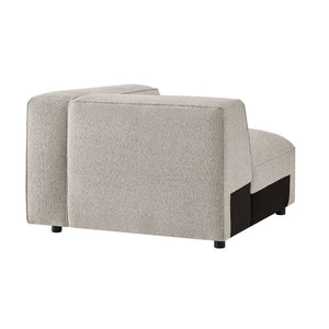 Modway Furniture Auren Modway Bouclé Modular Arm Chair Pocket Spring Comfort for Living Rooms Gray EEI-7674-FOG