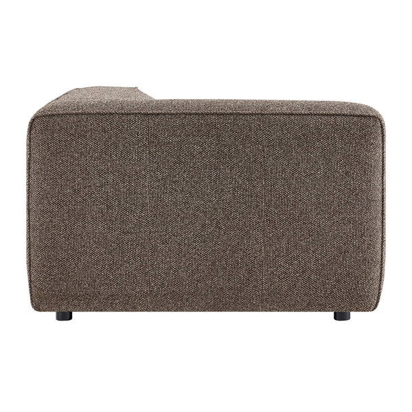 Modway Furniture Auren Bouclé Modular Lounge Chair with Pocket Springs for Contemporary Living Rooms Brown EEI-7675-ETH