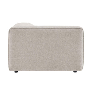 Modway Furniture Auren Bouclé Modular Lounge Chair with Pocket Springs for Contemporary Living Rooms Gray EEI-7675-FOG