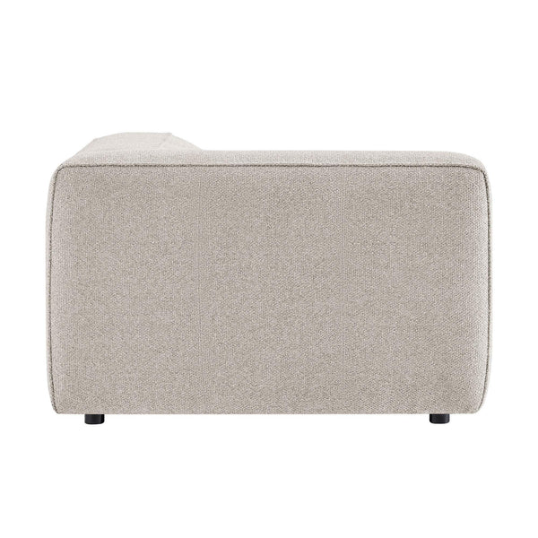Modway Furniture Auren Bouclé Modular Lounge Chair with Pocket Springs for Contemporary Living Rooms Gray EEI-7675-FOG