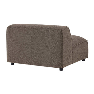 Modway Furniture Auren Bouclé Lounge Chair Armless Modular Pocket Spring Seat for Living Rooms Brown EEI-7676-ETH