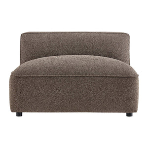 Modway Furniture Auren Bouclé Lounge Chair Armless Modular Pocket Spring Seat for Living Rooms Brown EEI-7676-ETH