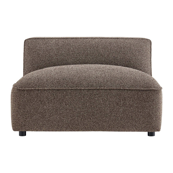 Modway Furniture Auren Bouclé Lounge Chair Armless Modular Pocket Spring Seat for Living Rooms Brown EEI-7676-ETH