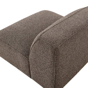 Modway Furniture Auren Bouclé Lounge Chair Armless Modular Pocket Spring Seat for Living Rooms Brown EEI-7676-ETH