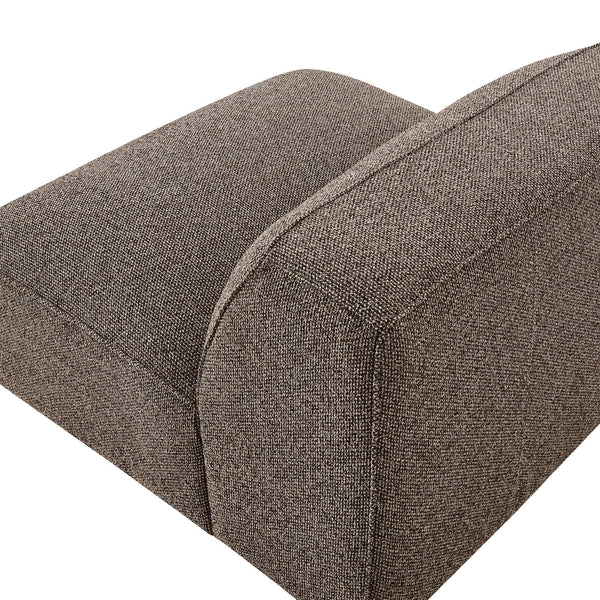 Modway Furniture Auren Bouclé Lounge Chair Armless Modular Pocket Spring Seat for Living Rooms Brown EEI-7676-ETH