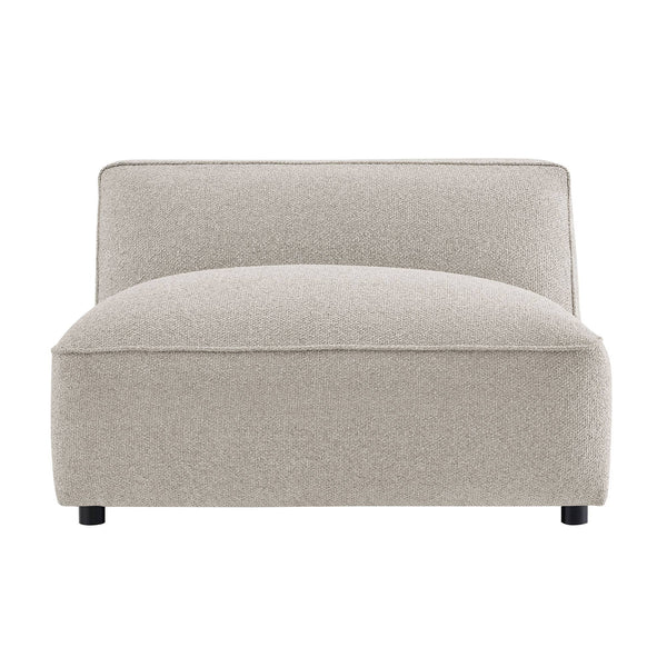 Modway Furniture Auren Bouclé Lounge Chair Armless Modular Pocket Spring Seat for Living Rooms Gray EEI-7676-FOG