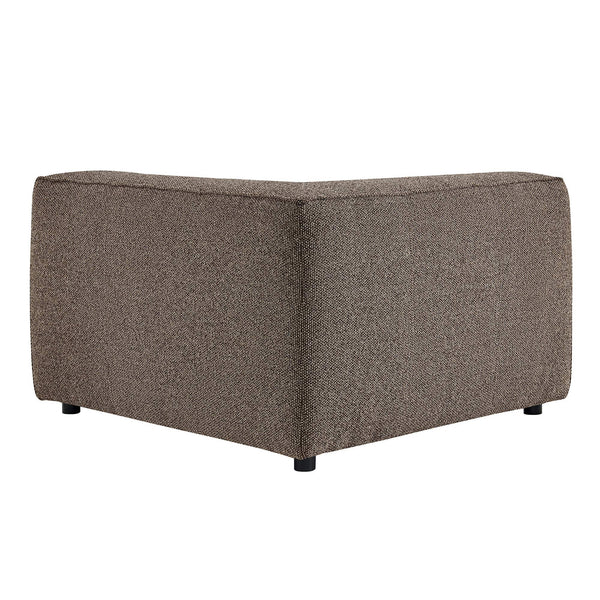Modway Furniture Auren Modway Bouclé Corner Module Pocket Spring Sectional Chair for Living Rooms Brown EEI-7677-ETH