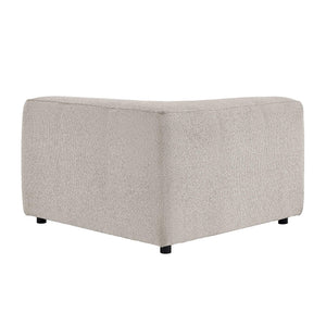 Modway Furniture Auren Modway Bouclé Corner Module Pocket Spring Sectional Chair for Living Rooms Gray EEI-7677-FOG
